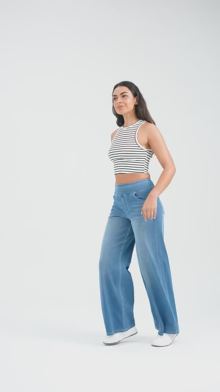 WIDE DENIM KELNĖS