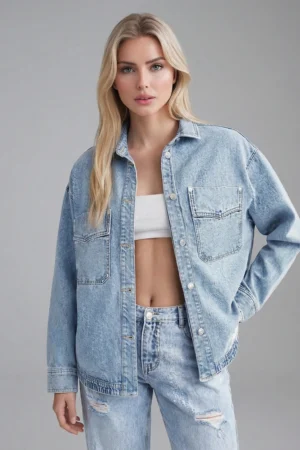 DENIM OVERSIZE ŠVARKELIS